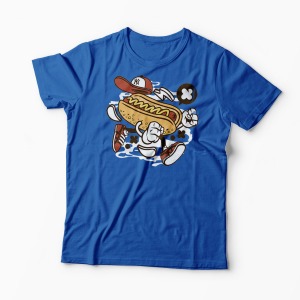 Tricou HotDog NYC - Bărbați-Albastru Regal